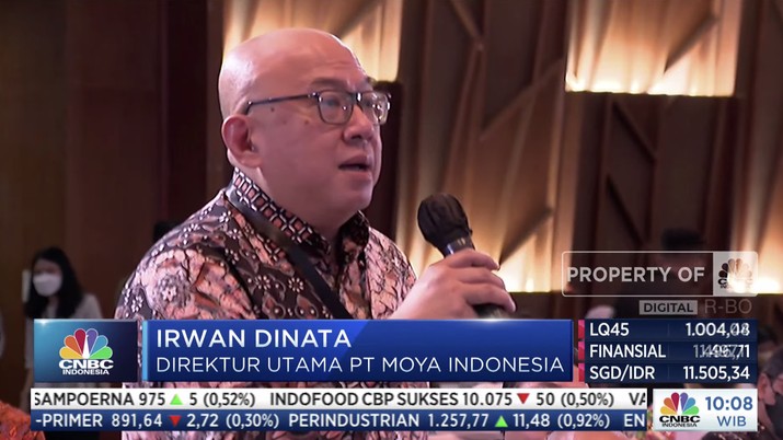 Direktur Utama PT Moya Indonesia Irwan Atmadja Dinata dalam acara Hari Puncak CreatiFF Direktur Utama PT Moya Indonesia Irwan Atmadja Dinata dalam acara Hari Puncak CreatiFF