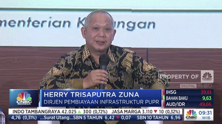 Dirjen Pembiayaan Infrastruktur PUPR, Herry Trisaputra Zuna dalam acara Hari Puncak CreatiFF Dirjen Pembiayaan Infrastruktur PUPR, Herry Trisaputra Zuna dalam acara Hari Puncak CreatiFF