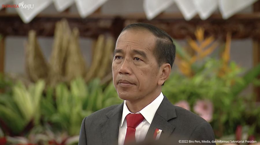 Penyerahan DIPA dan Buku Daftar Alokasi Transfer ke Daerah Tahun Anggaran 2023, 1 Des 2022 (Tangkapan Layar Youtube Sekretariat Presiden)
