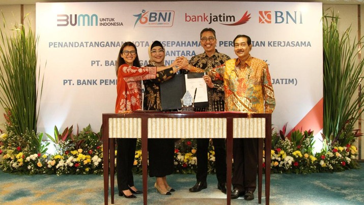 Kolaborasi BNI & Bank Jatim Dukung Ekonomi Digital Jawa Timur