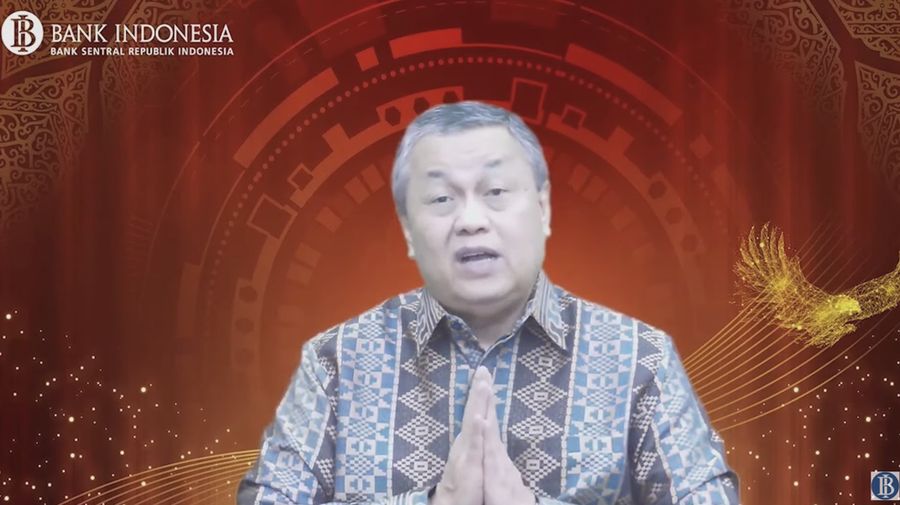 Gubernur Bank Indonesia, Perry Warjiyo dalam acara Siniar Prospek Perekonomian dan Arah Bauran Kebijakan Bank Indonesia 2022 Sesi 1. (Tangkapan Layar via Youtube Bank Indonesia)