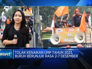 Tolak Kenaikan UMP 2023, Buruh Berunjuk Rasa 2-7 Desember