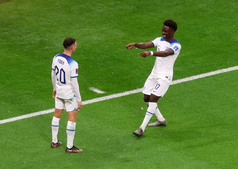 SOCCER-WORLDCUP-ENG-SEN/REPORT Soccer Football - FIFA World Cup Qatar 2022 - Round of 16 - England v Senegal - Al Bayt Stadium, Al Khor, Qatar - December 4, 2022 England's Jordan Henderson scores their first goal REUTERS/Peter Cziborra TPX IMAGES OF THE DAY