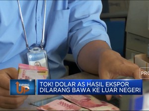 Tok! Dolar AS Hasil Ekspor Dilarang Bawa ke Luar Negeri