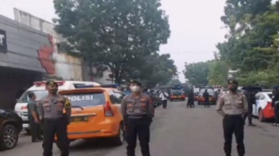 Bom bunuh diri di Markas Polsek Astana Anyar, Bandung, Jawa Barat. (Tangkapan Layar 20Detik)