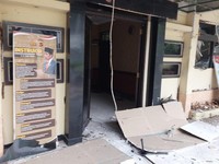 Penampakan Polsek Astana Anyar Usai Diguncang Bom Bunuh Diri