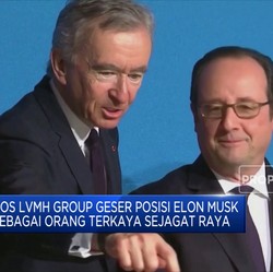 Bos LVMH Group Geser Posisi Elon Musk Sebagai Orang Terkaya