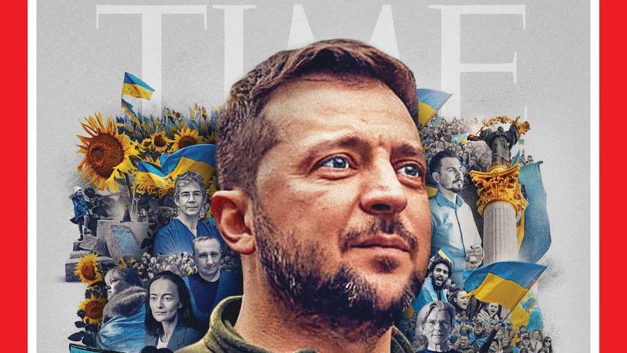 Majalah Time menobatkan Presiden Ukraina Volodymyr Zelenskyy sebagai orang terbaik tahun ini, memberinya penghargaan “karena membuktikan bahwa keberanian dapat menular seperti ketakutan. (Tangkapan Layar CNBC.com)