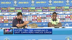 Video: Kucing 'Kopdar' di Jumpa Pers Vinicius Jr
