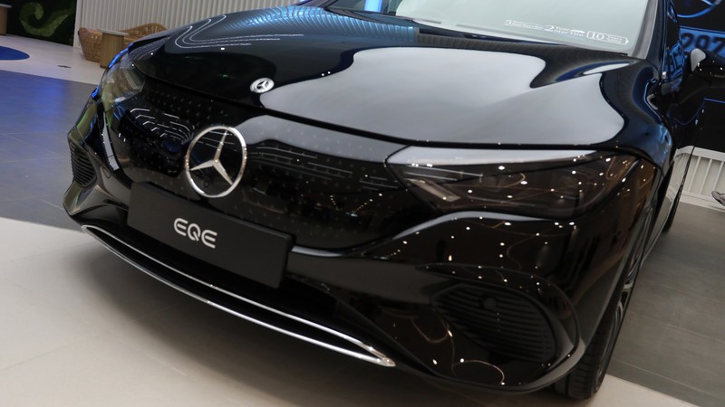 Mercedes-Benz EQS 450+ AMG Line (CNBC Indonesia/Andrean Kristianto) Mercedes-Benz EQS 450+ AMG Line (CNBC Indonesia/Andrean Kristianto)