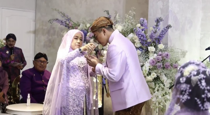 Upacara Malam Midodareni Pernikahan Kaesang & Erina. (Tangkapan Layar Youtube)