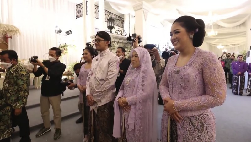 Upacara Malam Midodareni Pernikahan Kaesang & Erina. (Tangkapan Layar Youtube)