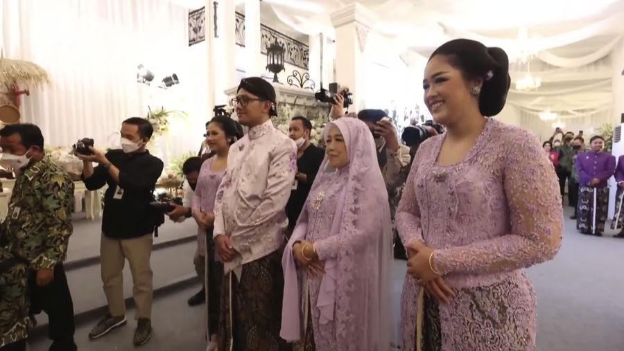 Upacara Malam Midodareni Pernikahan Kaesang & Erina. (Tangkapan Layar Youtube)