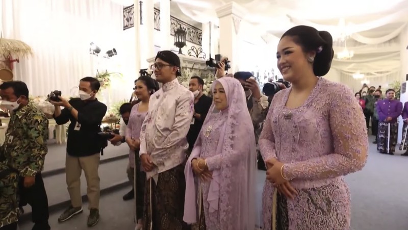 Upacara Malam Midodareni Pernikahan Kaesang & Erina. (Tangkapan Layar Youtube)