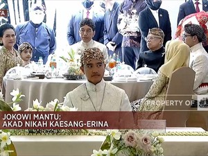 Jelang Prosesi Akad Nikah Kaesang dan Erina