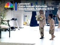 Lucunya! Cucu Jokowi Antarkan Cincin Kawin Kaesang-Erina