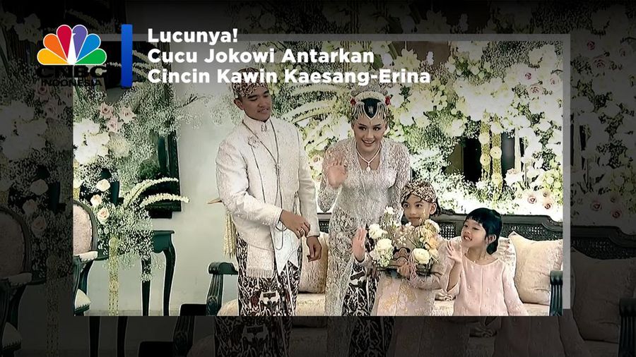 Lucunya! Cucu Jokowi Antarkan Cincin Kawin Kaesang-Erina