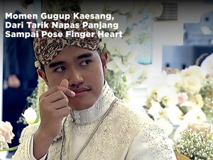 Momen Gugup Kaesang, Tarik Napas Sampai Pose Finger Heart