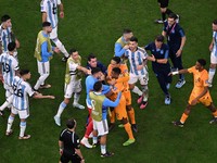 Potret Messi Adu Mulut Kala Argentina Menang Lawan Belanda