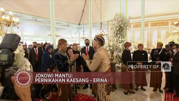 Tasyakuran Kaesang-Erina, Jokowi Disambut Mangkunegoro X