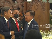 Mantan Wakil Presiden Reuni di Acara Tasyakuran Kaesang-Erina