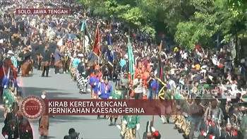 Video: Warga Antusias Saksikan Kirab Kaesang-Erina