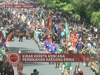 Video: Warga Antusias Saksikan Kirab Kaesang-Erina