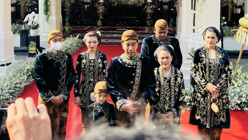 Presiden Joko Widodo (Jokowi) pada hari ini, Minggu (11/12/2022) menggelar acara ngunduh mantu pernikahan Kaesang Pangarep dan Erina Gudono pada Minggu,11 Desember 2022. (Foto: Laily Rachev - Biro Pers Sekretariat Presiden)