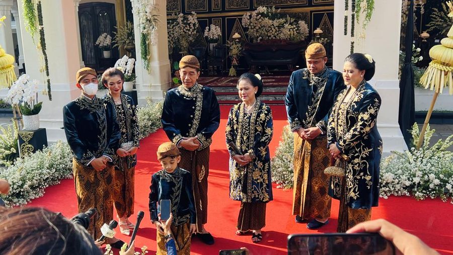 Presiden Joko Widodo (Jokowi) pada hari ini, Minggu (11/12/2022) menggelar acara ngunduh mantu pernikahan Kaesang Pangarep dan Erina Gudono pada Minggu,11 Desember 2022. (Foto: Laily Rachev - Biro Pers Sekretariat Presiden)