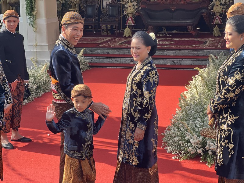 Presiden Joko Widodo (Jokowi) pada hari ini, Minggu (11/12/2022) menggelar acara ngunduh mantu pernikahan Kaesang Pangarep dan Erina Gudono pada Minggu,11 Desember 2022. (Foto: Laily Rachev - Biro Pers Sekretariat Presiden)
