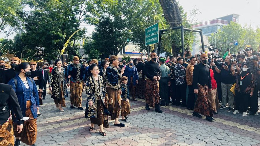 Presiden Joko Widodo (Jokowi) pada hari ini, Minggu (11/12/2022) menggelar acara ngunduh mantu pernikahan Kaesang Pangarep dan Erina Gudono pada Minggu,11 Desember 2022. (Foto: Laily Rachev - Biro Pers Sekretariat Presiden)