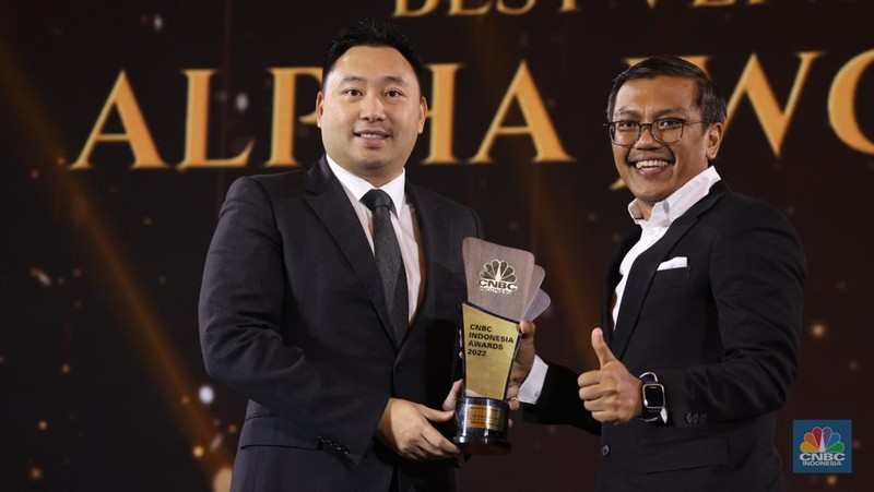 Suasana pembukaan acara penghargaan bergengsi CNBC Indonesia Award dengan tema 