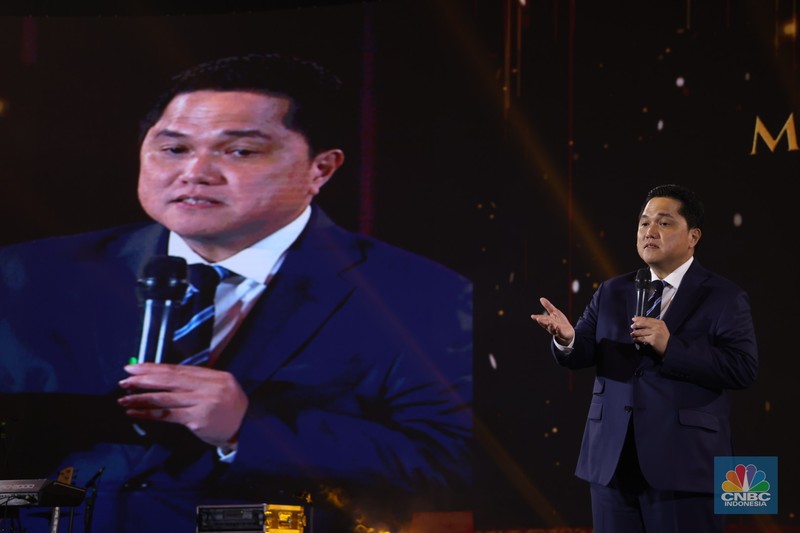 Suasana pembukaan acara penghargaan bergengsi CNBC Indonesia Award dengan tema 