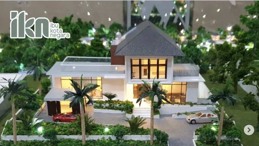 Kementerian Pekerjaan Umum dan Perumahan Rakyat (PUPR) melalui Direktorat Jenderal Perumahan mulai membangun rumah jabatan menteri di Kawasan Inti Pusat Pemerintahan Ibu Kota Nusantara (KIPP IKN). (Instagram @ik_id)