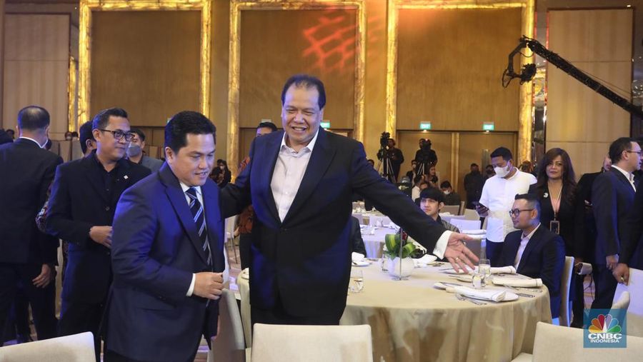 Suasana pembukaan acara penghargaan bergengsi CNBC Indonesia Award dengan tema 