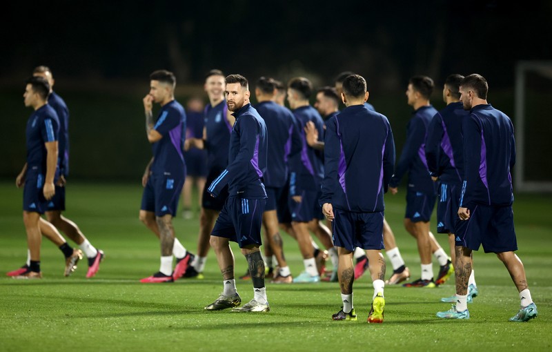 Argentina jelang melawan Kroasia di semifinal Piala Dunia 2022. (Getty Images/Robert Cianflone) Argentina jelang melawan Kroasia di semifinal Piala Dunia 2022. (Getty Images/Robert Cianflone)