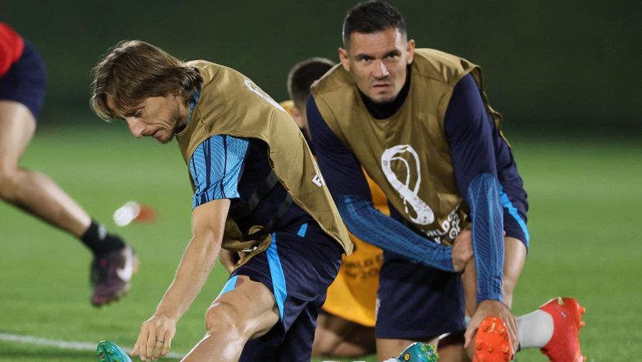 Argentina jelang melawan Kroasia di semifinal Piala Dunia 2022. (Getty Images/Robert Cianflone)