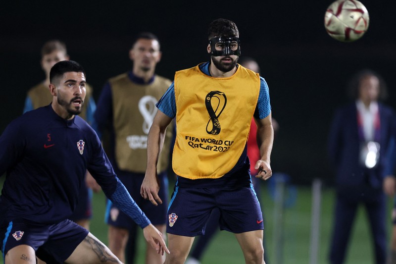 Argentina jelang melawan Kroasia di semifinal Piala Dunia 2022. (Getty Images/Robert Cianflone)