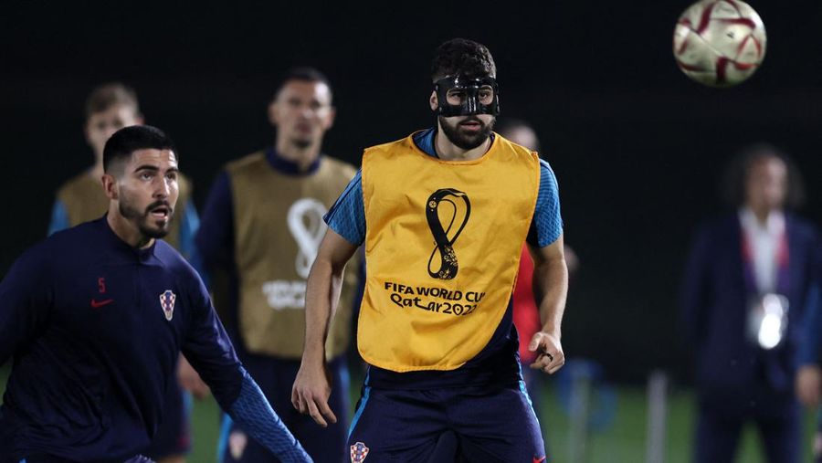 Argentina jelang melawan Kroasia di semifinal Piala Dunia 2022. (Getty Images/Robert Cianflone)