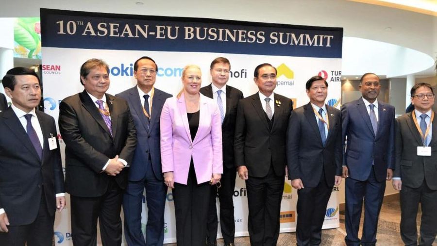 45 Tahun Hubungan Bilateral ASEAN-EU, Membangun Momentum Kolaborasi Menjadikan Kawasan ASEAN dan Uni Eropa sebagai Pusat Pertumbuhan Perekonomian Dunia Brussels, 13 Desember 2022. (Dok. Kemenko Perekonomian)