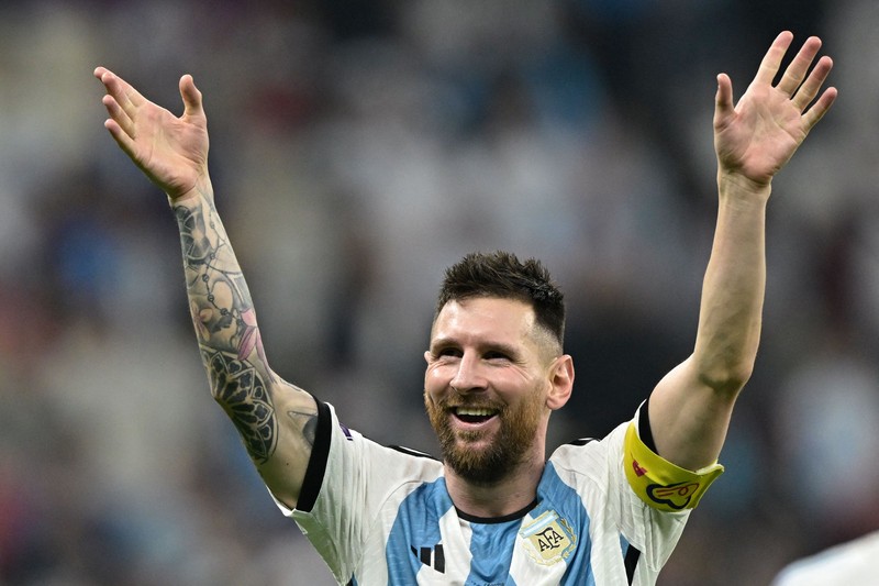 Argentina melangkah ke partai puncak Piala Dunia 2022 usai mengalahkan Kroasia 3-0 di semifinal. Ini menjadi final keenam sepanjang sejarah bagi Albiceleste. (Getty Images/Lionel Hahn)