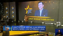 Video: Luhut Ditegur Jokowi Pakai Sepatu Merek Luar