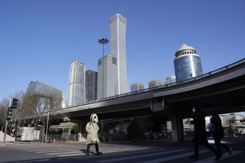 Lonjakan kasus covid di China. (AP/Ng Han Guan) Lonjakan kasus covid di China. (AP/Ng Han Guan)