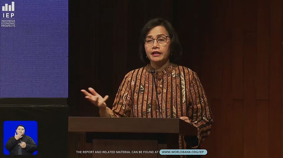 Menteri Keuangan Sri Mulyani dalam acara  IEP ELAUNCH DECEMBER, 2022. (Tangkapan Layar Youtube Indonesia Economic Prospects)
