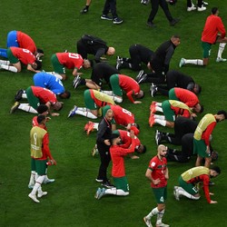 Salut! Timnas Maroko Tetap Sujud Syukur Meski Gagal ke Final