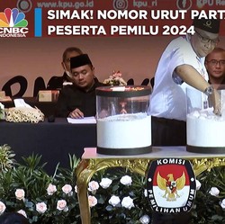 Simak! Nomor Urut Partai Peserta Pemilu 2024