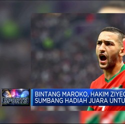 Bintang Maroko, Hakim Ziyech Sedekahkan Hadiah Pesta Bola
