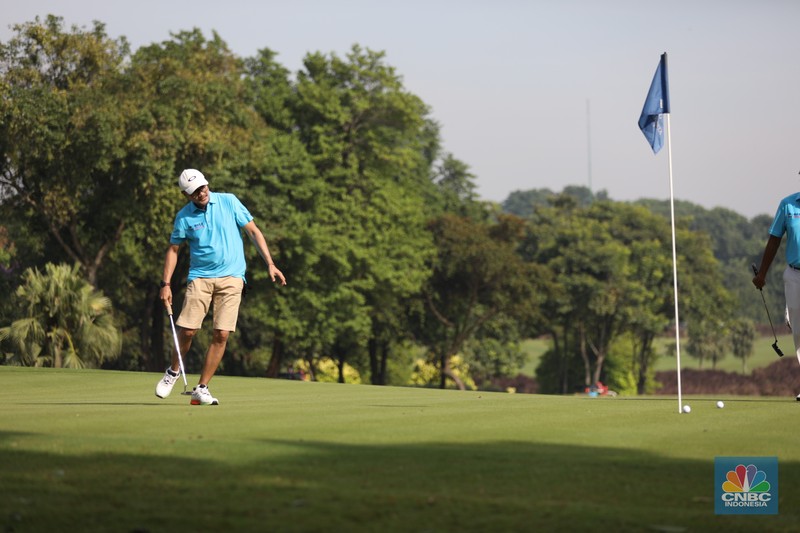 CNBC Indonesia Golf Tournament 'End of Year Fun Match' di Royale Golf Halim, Jakarta, Minggu (18/12/2022). (CNBC Indonesia/ Muhammad Sabki)