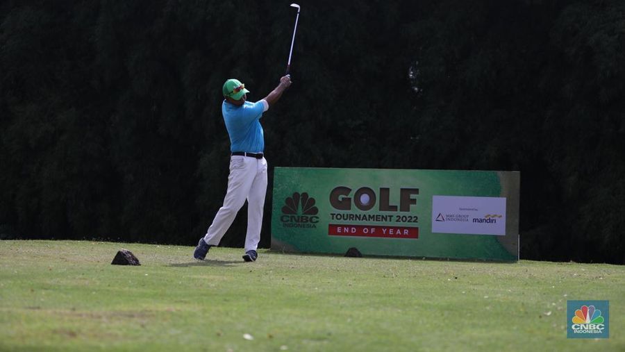 CNBC Indonesia Golf Tournament 'End of Year Fun Match' di Royale Golf Halim, Jakarta, Minggu (18/12/2022). (CNBC Indonesia/ Tri Susilo)