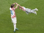 Pemain Kroasia & Anaknya Rayakan Kemenangan Juara 3 World Cup